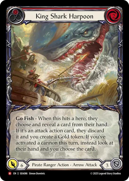 King Shark Harpoon (Extended Art) [SEA086] (High Seas) Rainbow Foil