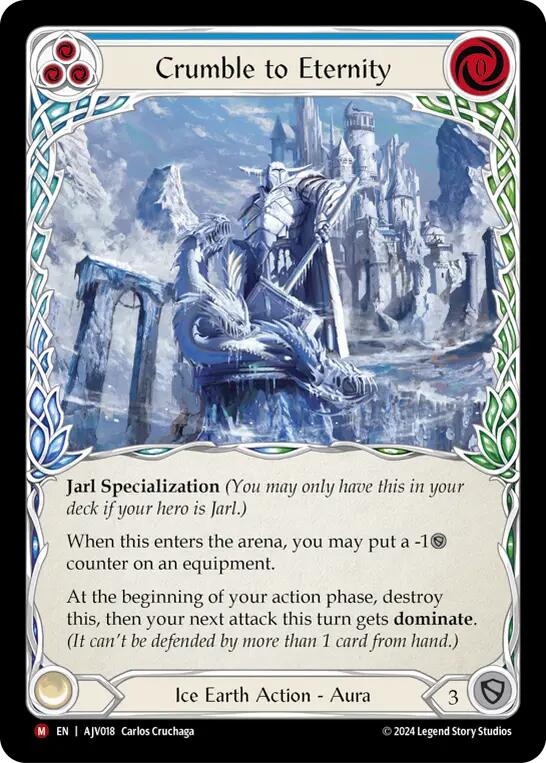 Crumble to Eternity [AJV018] (Armory Deck: Jarl Vetreidi)  Rainbow Foil