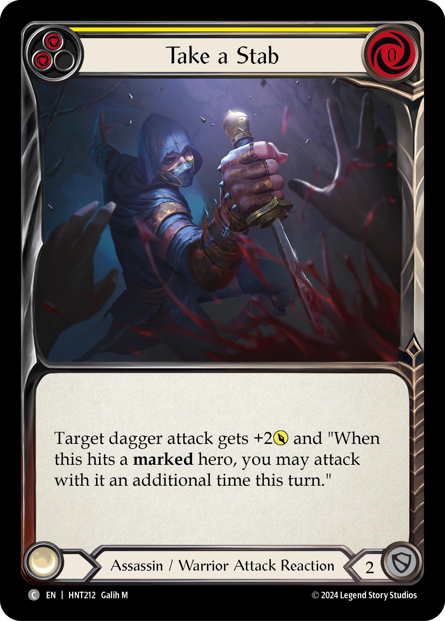 Take a Stab (Yellow) [HNT212] (The Hunted)