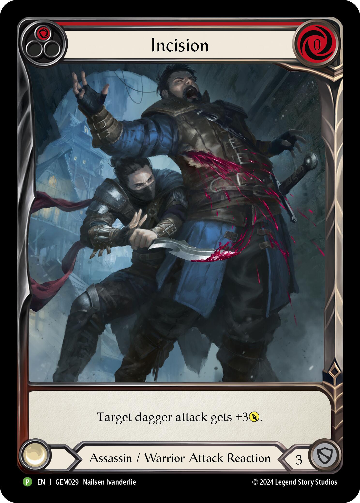 Incision (Red) [GEM029] (GEM Pack 1)  Rainbow Foil