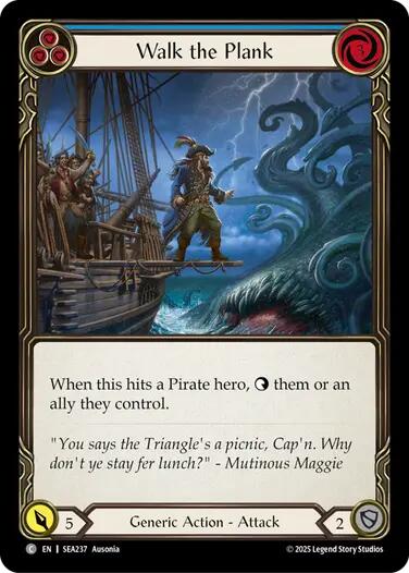 Walk the Plank (Blue) [SEA237] (High Seas)  Rainbow Foil