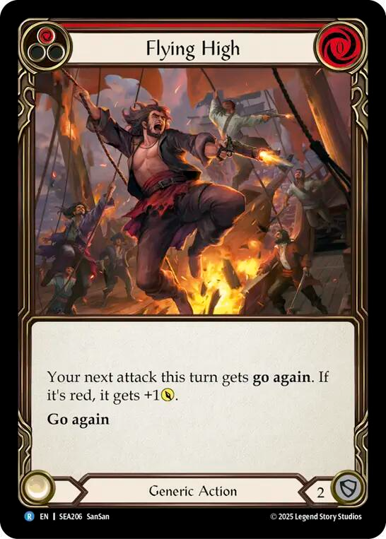 Flying High (Red) (Rainbow Foil) [SEA206] (High Seas)  Rainbow Foil