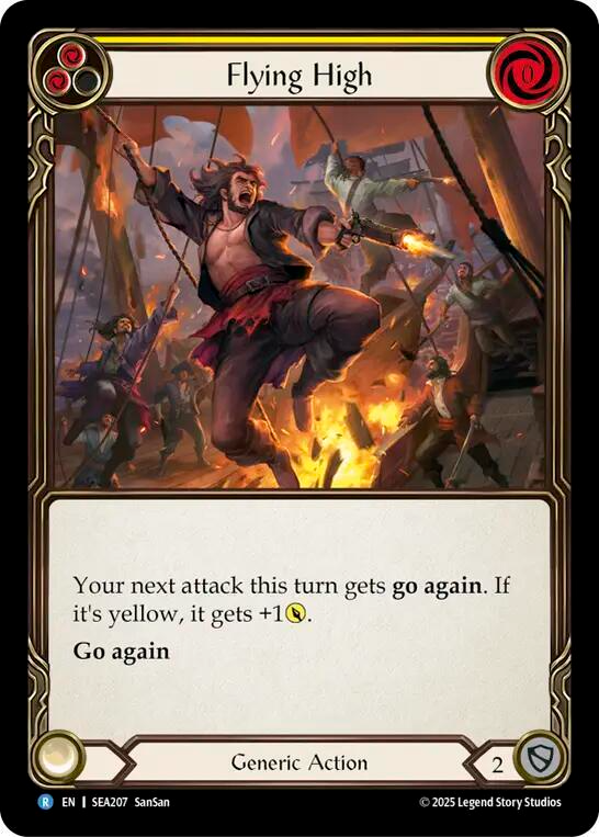 Flying High (Yellow) (Rainbow Foil) [SEA207] (High Seas)  Rainbow Foil