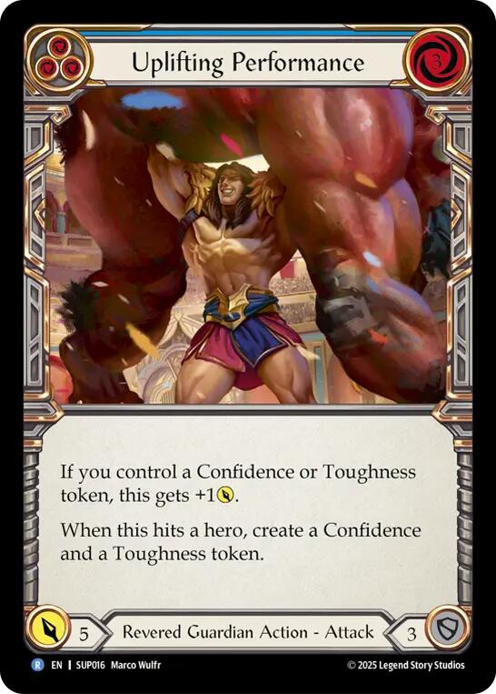 Uplifting Performance [SUP016] (Super Slam)  Rainbow Foil