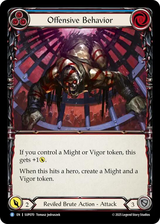 Offensive Behavior [SUP070] (Super Slam)  Rainbow Foil