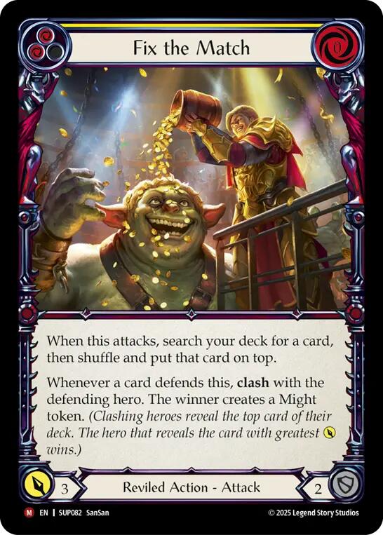 Fix the Match [SUP082] (Super Slam)  Rainbow Foil