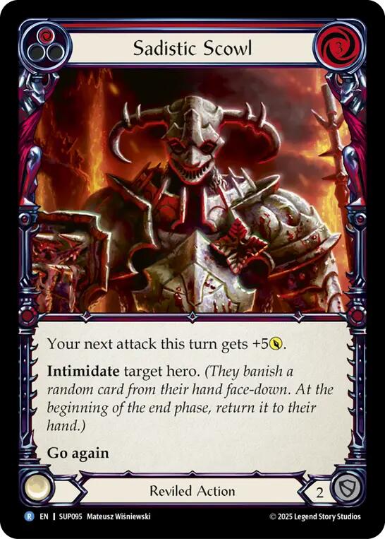 Sadistic Scowl [SUP095] (Super Slam)  Rainbow Foil