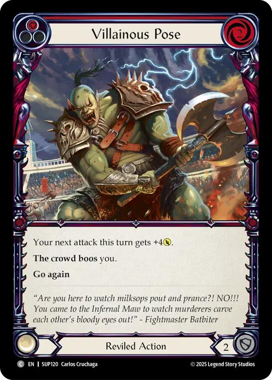 Villainous Pose (Red) [SUP120] (Super Slam)