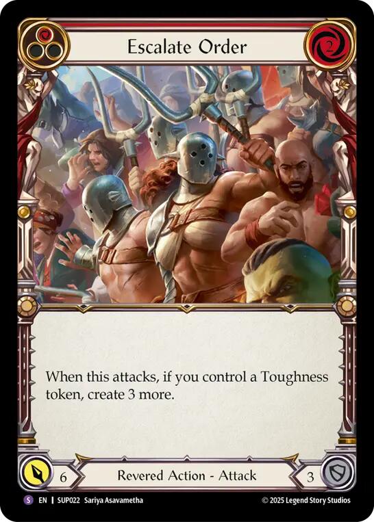 Escalate Order [SUP022] (Super Slam)  Rainbow Foil