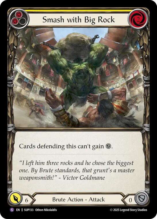 Smash with Big Rock [SUP133] (Super Slam)  Rainbow Foil