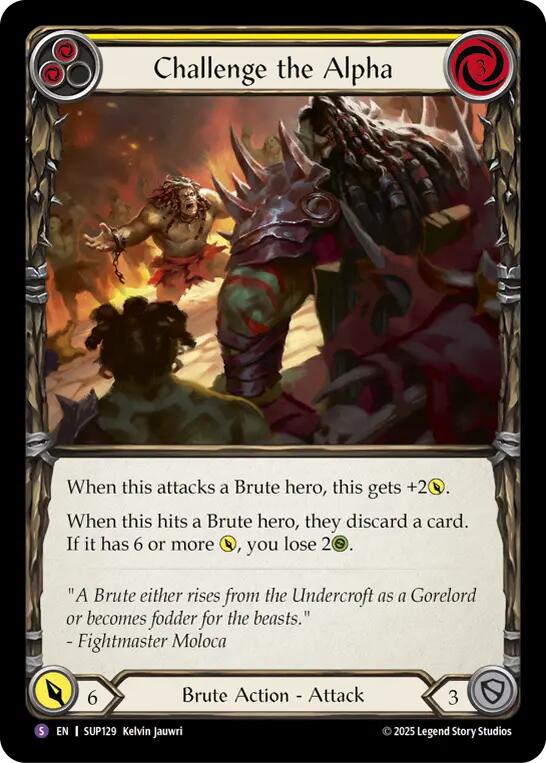 Challenge the Alpha [SUP129] (Super Slam)  Rainbow Foil