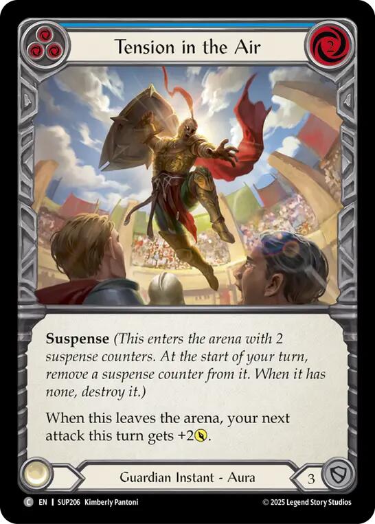 Tension in the Air (Blue) [SUP206] (Super Slam)  Rainbow Foil