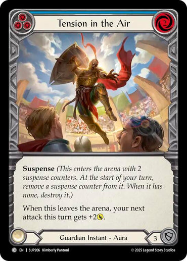 Tension in the Air (Blue) [SUP206] (Super Slam)  Rainbow Foil