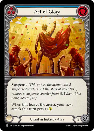 Act of Glory (Blue) [SUP197] (Super Slam)  Rainbow Foil
