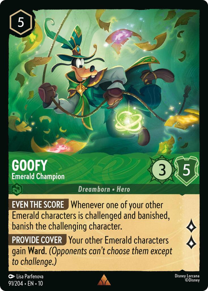 Goofy - Emerald Champion (91/204) [Whispers in the Well]