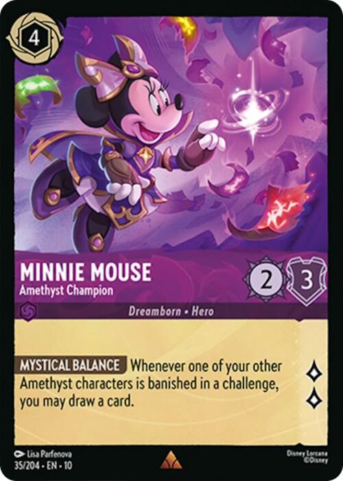 Minnie Mouse - Amethyst Champion (35/204) [Whispers in the Well]