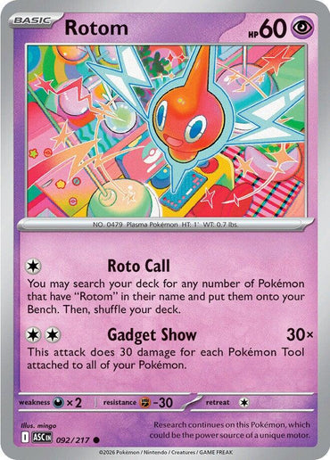 Rotom (092/217) [Mega Evolution: Ascended Heroes]