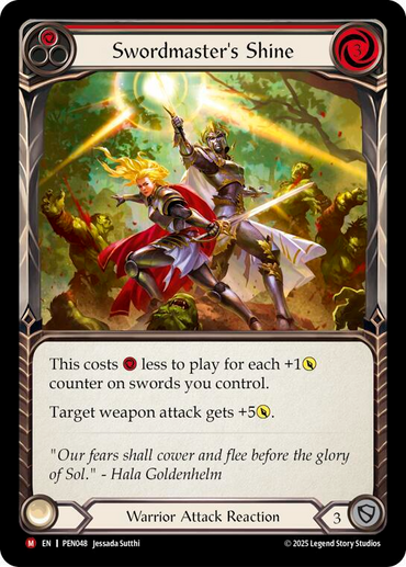 Swordmasters Shine (Red) [PEN048] (Compendium of Rathe)