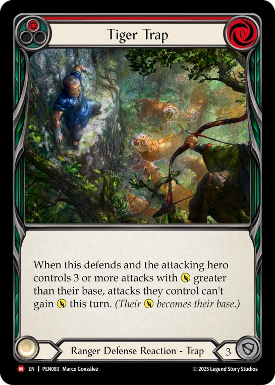 Tiger Trap (Red) [PEN083] (Compendium of Rathe)  Rainbow Foil