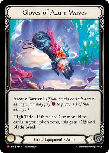 Gloves Of Azure Waves [PEN167] (Compendium of Rathe)  Cold Foil