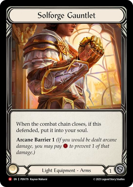 Solforge Gauntlet [PEN179] (Compendium of Rathe)  Cold Foil