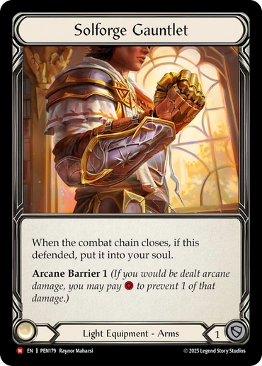 Solforge Gauntlet [PEN179] (Compendium of Rathe)  Cold Foil