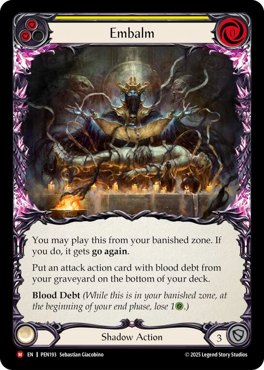 Embalm (Yellow) [PEN193] (Compendium of Rathe)  Rainbow Foil