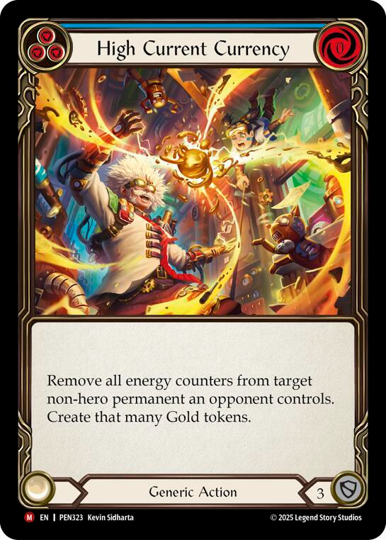High Current Currency (Blue) [PEN323] (Compendium of Rathe)  Rainbow Foil