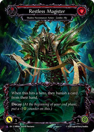 Restless Magister (Red) (Marvel) [IAR064] (Usurp the Shadow Throne)  Cold Foil