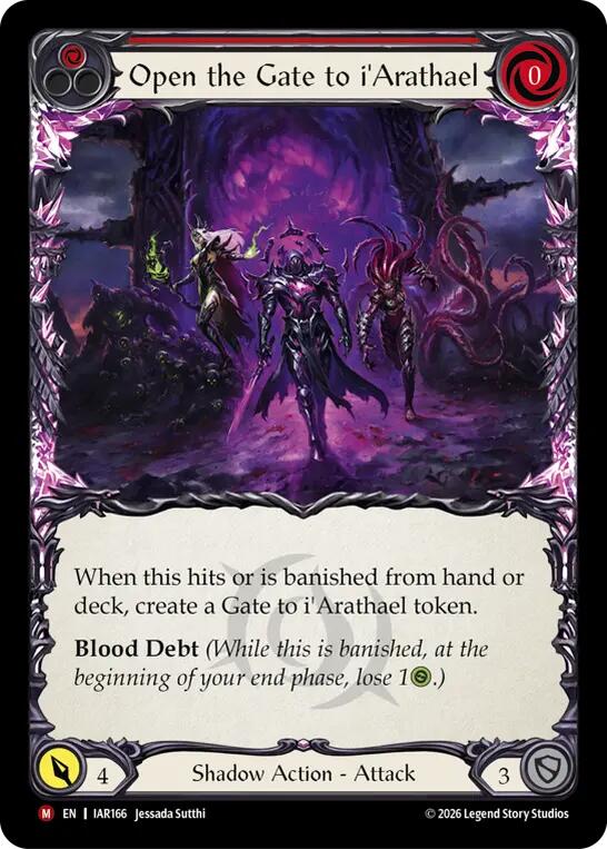 Open the Gate to i'Arathael (Red) [IAR166] (Usurp the Shadow Throne)  Rainbow Foil