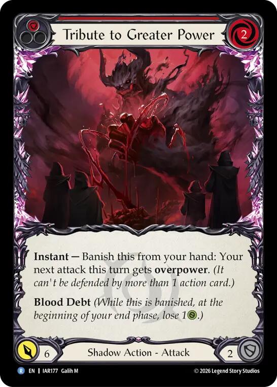 Tribute to Greater Power (Red) [IAR177] (Usurp the Shadow Throne)