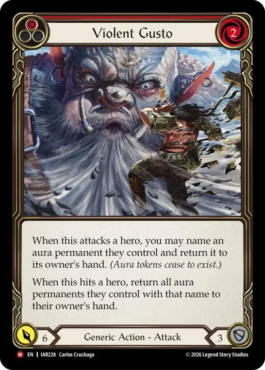Violent Gusto (Red) [IAR228] (Usurp the Shadow Throne)