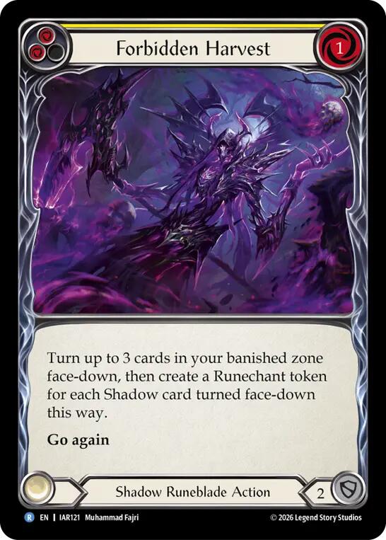 Forbidden Harvest (Yellow) [IAR121] (Usurp the Shadow Throne)