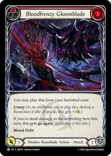 Bloodfrenzy Gloomblade (Red) [IAR123] (Usurp the Shadow Throne)