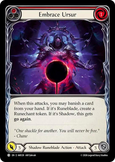 Embrace Ursur (Red) [IAR129] (Usurp the Shadow Throne)
