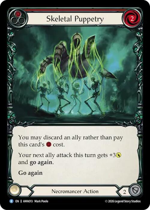 Skeletal Puppetry (Red) [AMA013] (Armory Deck: Malice)