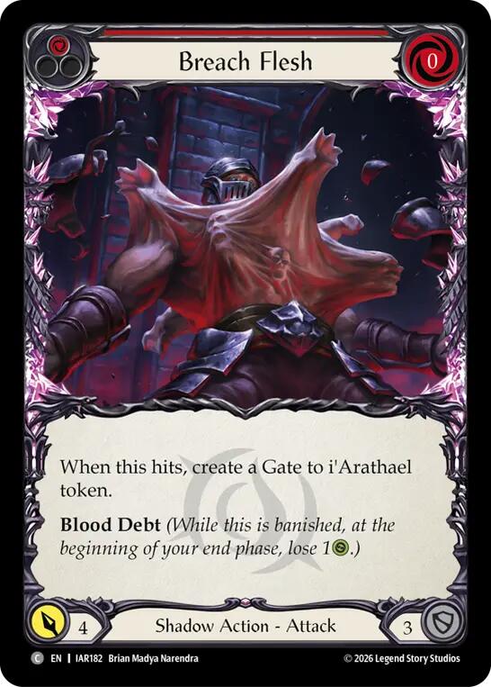 Breach Flesh (Red) [IAR182] (Usurp the Shadow Throne)