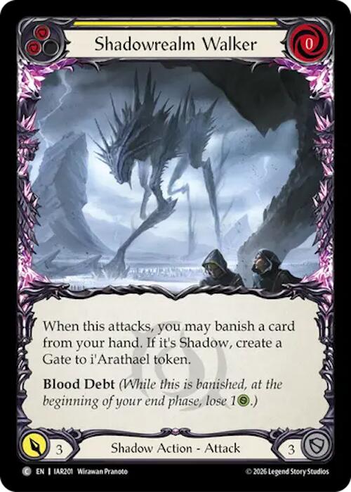 Shadowrealm Walker (Yellow) [IAR201] (Usurp the Shadow Throne)  Rainbow Foil