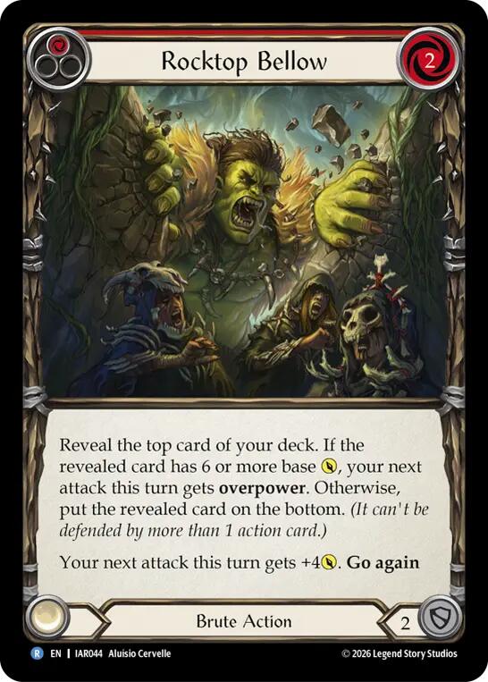Rocktop Bellow (Red) [IAR044] (Usurp the Shadow Throne)