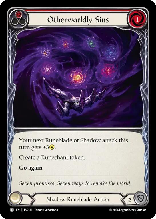 Otherworldly Sins (Red) [IAR141] (Usurp the Shadow Throne)