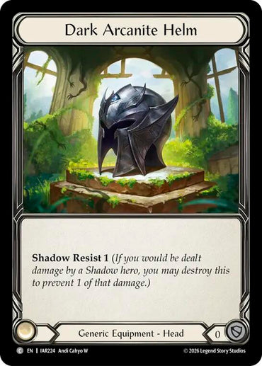 Dark Arcanite Helm [IAR224] (Usurp the Shadow Throne)  Cold Foil
