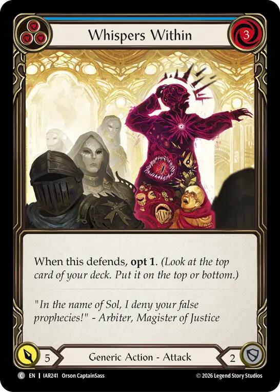 Whispers Within (Blue) [IAR241] (Usurp the Shadow Throne)