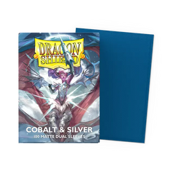 Dragonshield: Cobalt & Silver - Matte Dual Sleeves - Standard Size