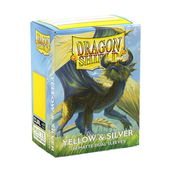 Dragonshield: Yellow & Silver - Matte Dual Sleeves - Standard Size