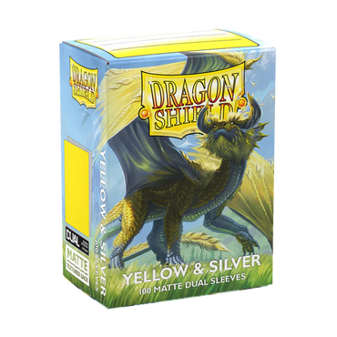 Dragonshield: Yellow & Silver - Matte Dual Sleeves - Standard Size