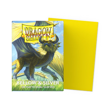 Dragonshield: Yellow & Silver - Matte Dual Sleeves - Standard Size
