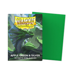 Dragonshield: Apple Green & Silver - Matte Dual Sleeves - Standard Size