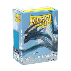 Dragonshield: Sky Blue & Silver - Matte Dual Sleeves - Standard Size