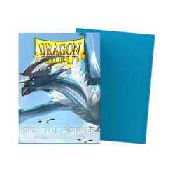 Dragonshield: Sky Blue & Silver - Matte Dual Sleeves - Standard Size