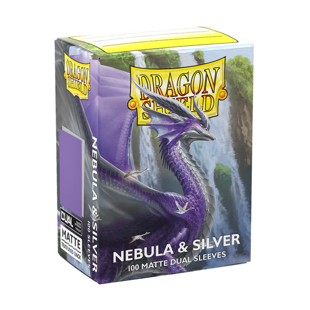 Dragonshield: Nebula & Silver - Matte Dual Sleeves - Standard Size